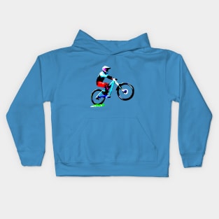 mtb downhill bike bmx Kids Hoodie